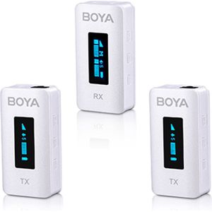 Boya - BY-XM6-K2W - Draadloze Microfoonset - Zwart - 2,4 GHz
