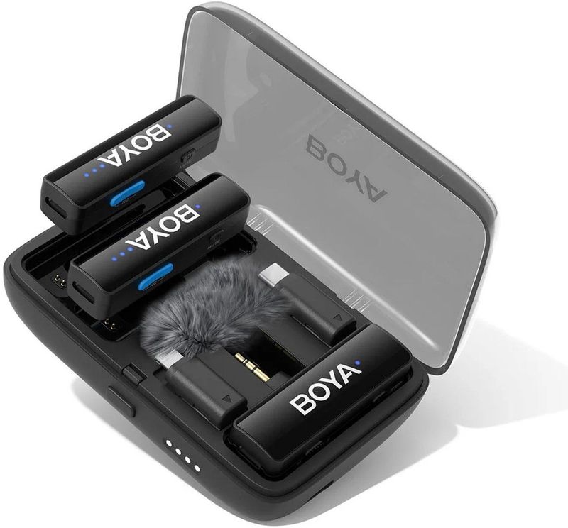 Boya - Boyalink 2 - Draadloze Microfoon - Zwart - Alles-in-één Systeem