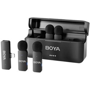 BOYALINK Micrófono Inalámbrico de Solapa para Telefonos iPhone, Android