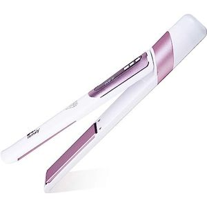 himaly 2-in-1 stijltang voor het stijlen en golven, 6 temperatuurinstellingen en snelle opwarming van 30 graden, LCD-scherm, 130° C - 230° C, geschikt voor thuis en onderweg (bekabeld)