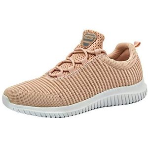 riemot Unisex straatloopschoenen sportschoenen ademende sneakers, koraalrood, 40 EU