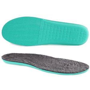 riemot Comfortabele inlegzolen - Pluizige zolen - Warm - Bont - Ademend - Voor de winter - Voor dames en heren - Vervangende zolen, zwart, 39, zwart.
