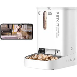 EMOS - GoSmart voederautomaat 4 l - WLAN Pet Care voederdispenser met app - droogvoerautomaat voor katten en honden met tijdschema, spraakopname, dosering 1-10 maaltijden per dag - zwart