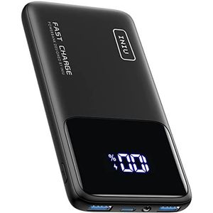 INIU Power Bank, 22,5W Power Bank 10500 mAh, draagbare batterij (USB C invoer en uitvoer) PD3.0 QC4.0 snellaad led Power Bank, compatibel met iPhone 14 13 12 11 X Samsung S20 Xiaomi Huawei iPad enz.