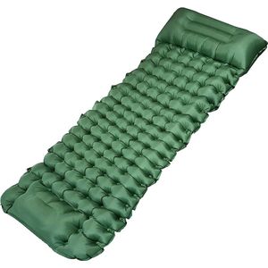 Camping isomat, 10 cm dik, opblaasbaar luchtmatras, camping, isomat voor gebouwen, ultra licht, volledig resistent, waterdicht en antislip (groot)