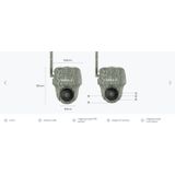 Wildcamera reolink g450 4g 360° met zonnepaneel