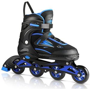 Hikole Inline skates voor dames en heren, verstelbaar, voor volwassenen, heren, kinderen, beginners, maat 39, 40, 41, 42, 43, 44