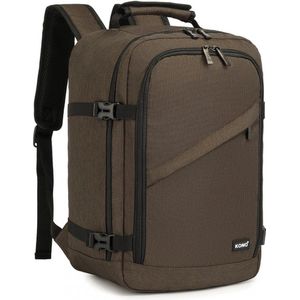 Kono Reistas - 20L - Rugzak - Handbagage Weekendtas - Backpack - Waterafstotend - Bruin