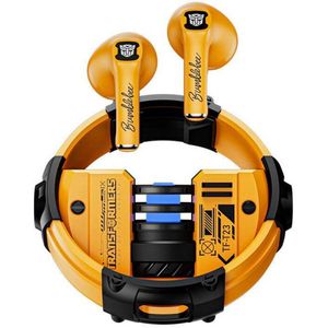 Transformers TWS TF-T23(geel) hoofdtelefoon (ANC, 4.50 h, Draadloze), Koptelefoon, Geel