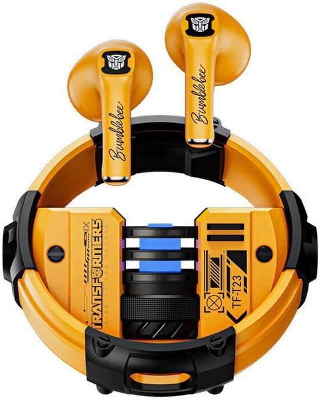 Transformers TWS TF-T23(geel) hoofdtelefoon (ANC, 4.50 h, Draadloze), Koptelefoon, Geel