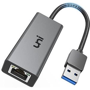 uni USB Ethernet 3.0 adapter netwerk USB LAN adapter USB RJ45 1000 Mbps, compatibel met Switch, MacBook, Surface Book onder Windows 11/10/8.1/8/7, Linux, Chrome, Mac OS enz.