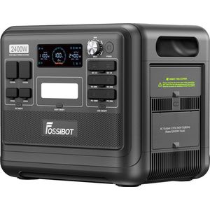 F2400 - Draagbare Stroomgenerator - 2048 WH - 2400 W - Meerdere Aansluitingen