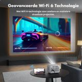 YABER - L1 Ultra Mini LED Beamer - Wi-Fi 6 - Bluetooth 5.2 - 1080P Ondersteuning