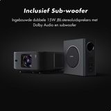 Yaber K3 Pro - Beamer - 1600 ANSI Lumen - Full HD 1080P - Inclusief Subwoofer - Automatische Focus & Keystone