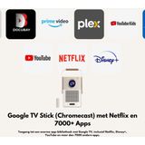 Yaber T2 Plus Beamer - 450 ANSI Lumen - JBL Bluetooth Speakers - 1080P FHD - Wit