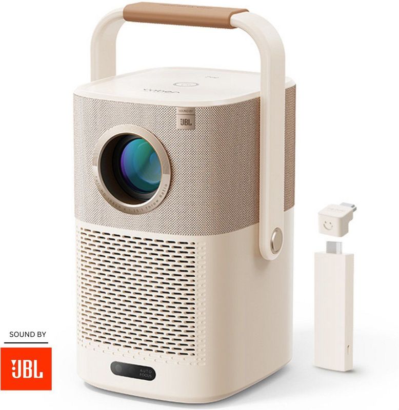 Yaber T2 Plus Beamer - 450 ANSI Lumen - JBL Bluetooth Speakers - 1080P FHD - Wit