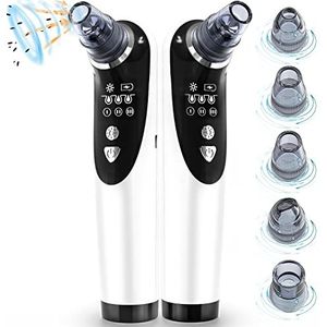 Mee-eterverwijderaar - Poriënreiniger - Elektrisch - 5 Zuigkoppen - 3 Zuigstanden