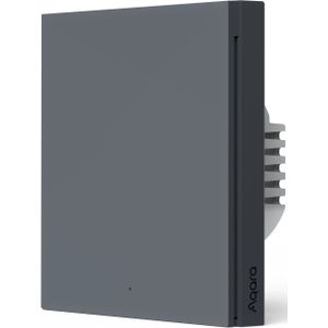 Aqara Smart Wall Switch H1 (zonder NUL, single rocker) - Grey