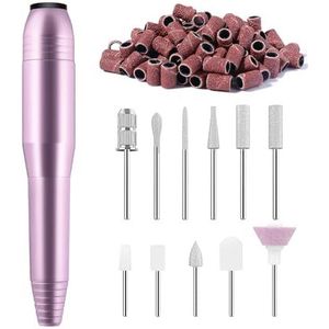 AiQInu Elektrische nagelvijl, manicureset, nagelboor, professionele manicure voor acryl-, gelnagels, manicure, pedicure, polijstgereedschap