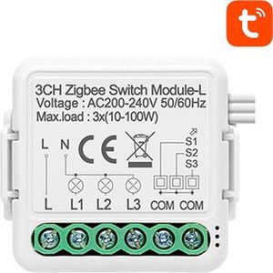 Avatto N-LZWSM01-3 Smart ZigBee Switch Module without Neutral, TUYA Compatible