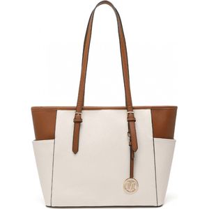 Miss Lulu Dames Schoudertas - Handtas - Laptoptas 13.3"" – Beige Bruin