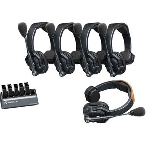Hollyland Solidcom SE-5S - Intercom Systeem - Master en 4 Remote Single-ear Headsets