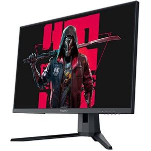 KOORUI 27 Inch QHD Gaming Monitor 144 Hz, VA, 1ms, DCI-P3 90% Color Gamut, FreeSync G-Sync Compatible, (2560x1440, HDMI, DisplayPort) Black