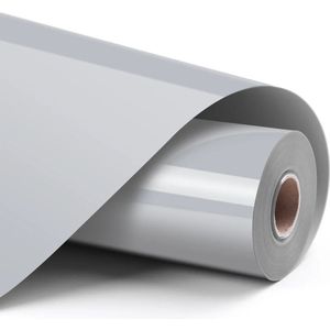LOKLIK 1 rol zilver vinyl warmteoverdracht opstrijkbare stoffen kleding 30,5 x 180 cm, standaard