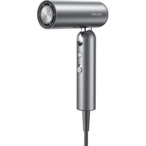 DREAME Pocket Sèche-cheveux Grande Vitesse, 3 Formes pliables, poids léger de 300g, Moteur de 110 000 tr/min, 300 Millions d'ions Négatifs, Température Constante de 57 °C, Séchage en 40s, Gris