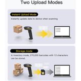 Barcode Scanner - BCST-36 - Zwart - 2D-module - 2600 mAh Batterij