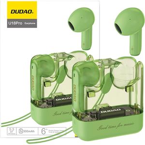 Dudao U18Pro Bluetooth 5.3 TWS Hoofdtelefoon - Groen