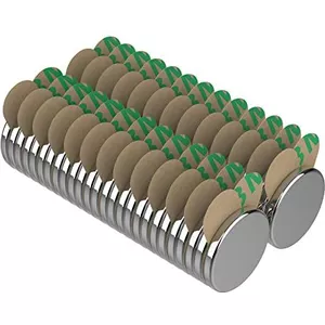 Ronde Magneet 36 X 7 Mm – Verchroomd, 7,2 Kg Trekkracht, Met M5 Montagegat