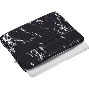 Laptophoes 14 Inch - Laptop Sleeve - Zwart Marmer