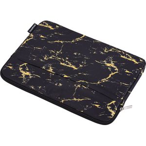 Laptophoes 15.6 Inch - Laptop Sleeve - Geel Marmer