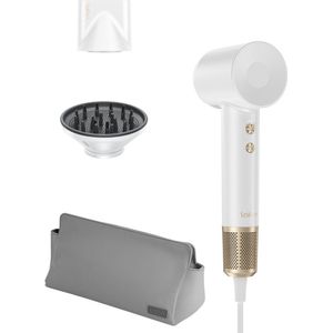 Laifen Swift Premium High Speed Föhn - Wit/Goud - Haardroger met ionische technologie - 3 warmtestanden