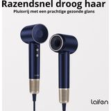 Laifen - Swift Premium Föhn - Donkerblauw/Goud - Haardroger met Ionische Technologie