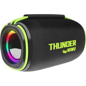 Wiwu - Thunder H5 - Bluetooth Speaker - Zwart - Draadloos - 8 uur batterijduur