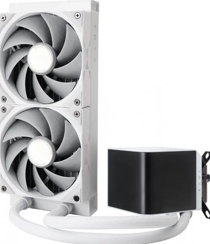 TRYX - PANORAMA 240 - Waterkoeling - Wit - 30 mm Radiator - Asetek Technologie