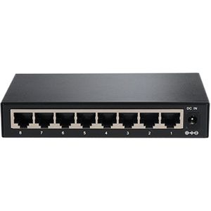 WITEK - WI-SG108 - Ethernet Switch - 8 Gigabit Poorten - Staal