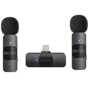 Boya - BY-V2 - Draadloze Microfoon - Zwart - Geschikt voor iOS Apparaten