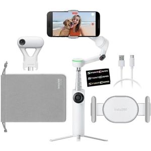 Insta360 - Flow 2 AI Tracker Bundle - Summit White - Gebarenbesturing