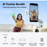 Insta360 - Flow 2 Pro - Gimbal - Wit - Maximaal 300 gram - 3-assige Stabilisatie