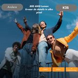 Yaber K2S PRO - Beamer - Zwart - Inclusief Sub Woofer - 1000 ANSI Lumens