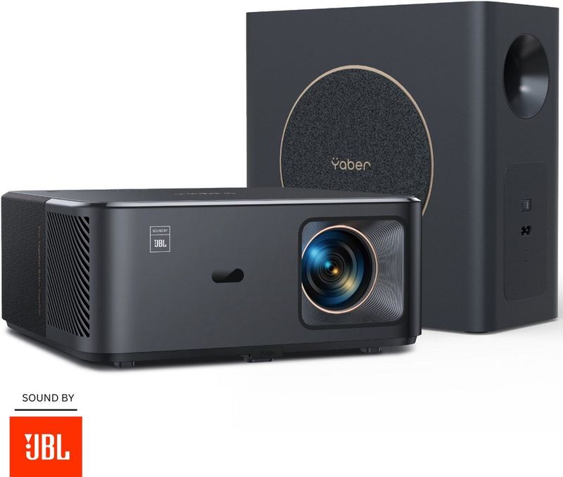 Yaber K2S PRO - Beamer - Zwart - Inclusief Sub Woofer - 1000 ANSI Lumens