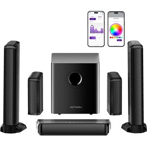 ULTIMEA - Apollo S70 Ultra - Soundbar - Zwart - 7.1 Surround Sound met Draadloze Subwoofer en Achterluidsprekers
