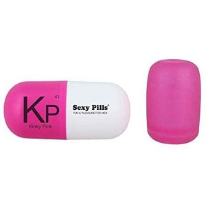 LOVE To Love Sexy Pills - Kinky Pink, mini-masturbator voor mannen, rekbaar en geschikt voor elke maat, 3 complexe en innovatieve stimulatiestructuren, roze