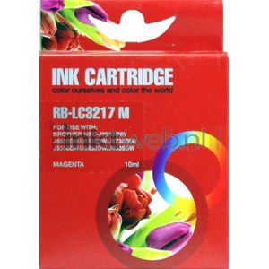 123inkt huismerk vervangt Brother LC-3217M inktcartridge magenta