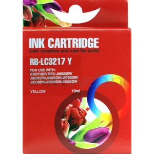 123inkt huismerk vervangt Brother LC-3217Y inktcartridge geel