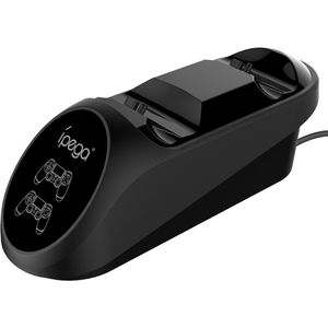 iPega PG-9180 Dubbel Docking Station voor PS4 Gaming Controller (zwart) (PS4), Accessoires voor spelcomputers, Zwart