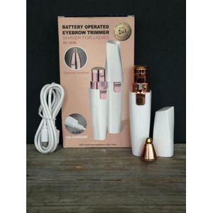 2-in-1 Wenkbrauw Trimmer - Wenkbrauw Epilator - Elektrische Precisietrimmer Voor Vrouwen - Gezichtsontharing
